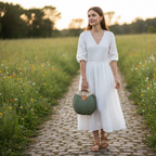 Borsa in Paglia e Ecopelle a Mano – ECLIPSE