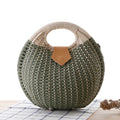 Borsa in Paglia e Ecopelle a Mano – ECLIPSE
