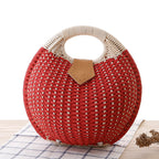 Borsa in Paglia e Ecopelle a Mano – ECLIPSE